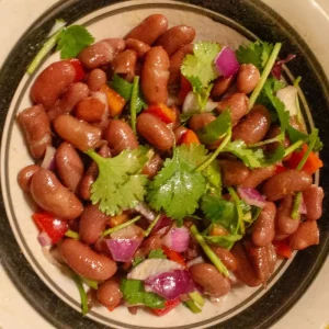 Recept på sallad med röda bönor