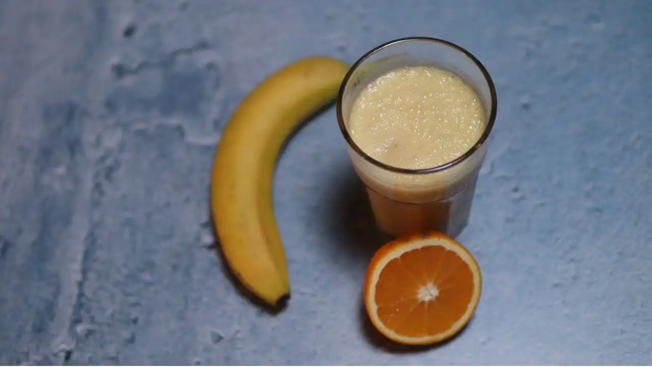 Banan och apelsin smoothie