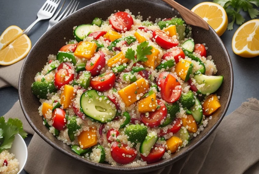 Salada de Quinoa com legumes