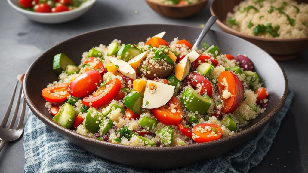 quinoa salad with vegetables