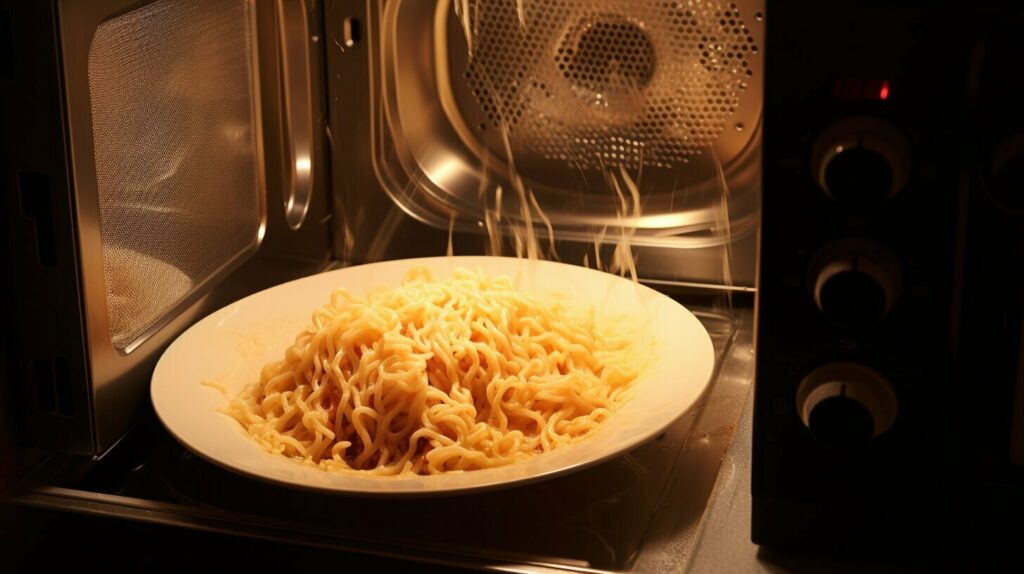 Heating macaroni in the microwave