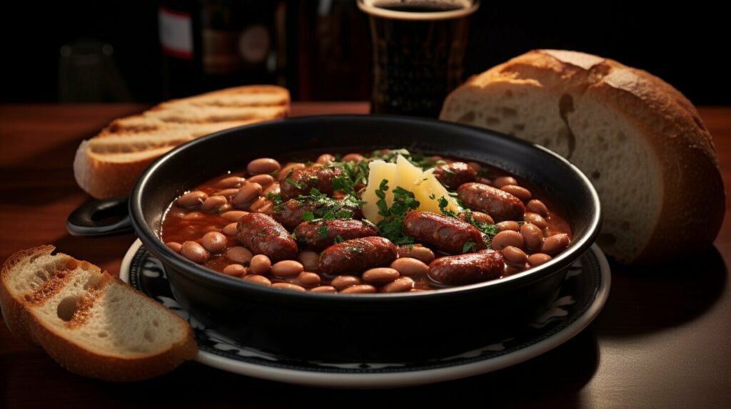 Beans with sausage