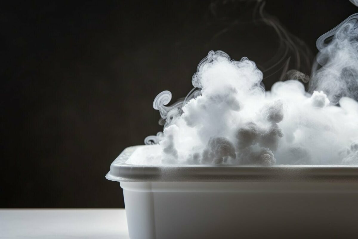 Lunchdozen van piepschuim kun je in de magnetron zetten