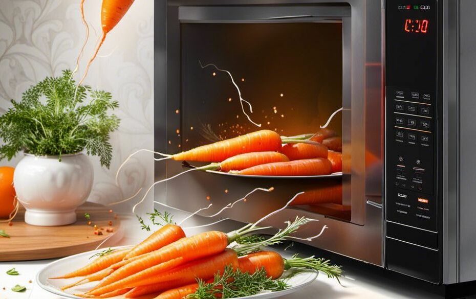 Puedes calentar las zanahorias en el microondas