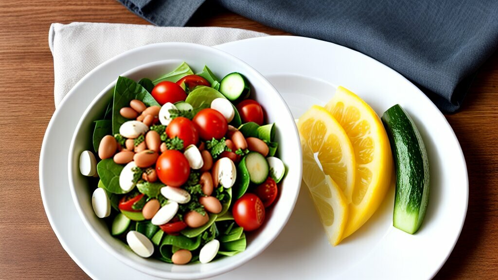 Mixed Salad with White Beans