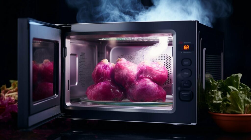 beet heated in the microwave