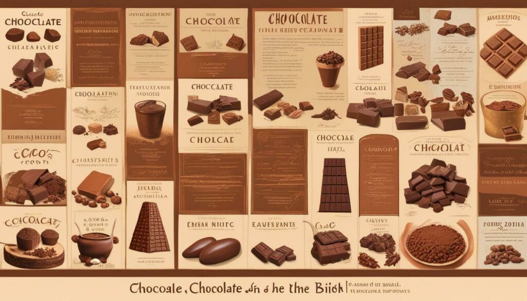 evolução do chocolate