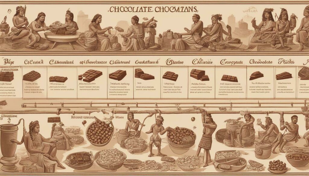 evolução do consumo de chocolate