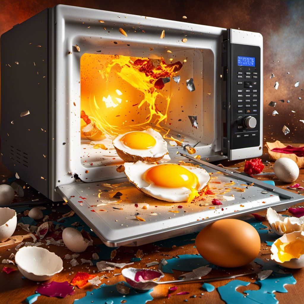 Can you put boiled eggs in the microwave?