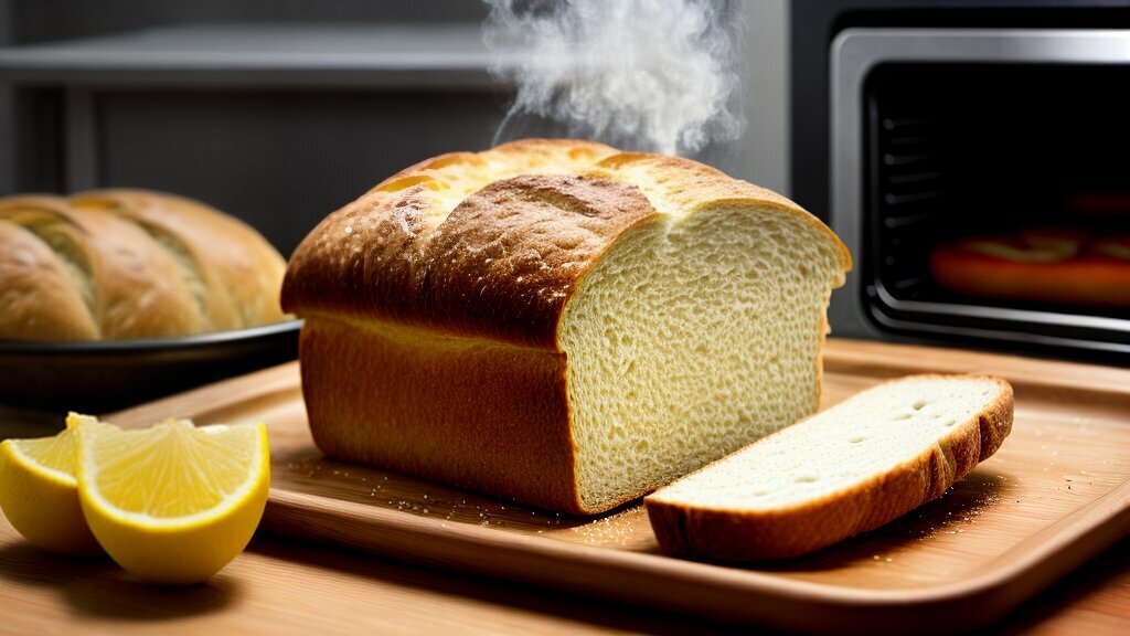 pão assando no forno