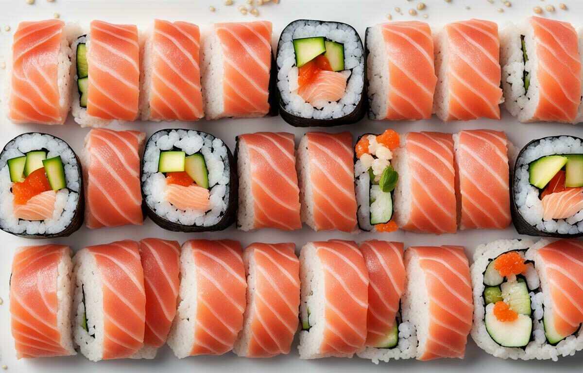 sushi de salmão