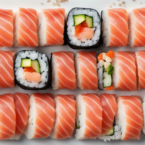 sushi au saumon