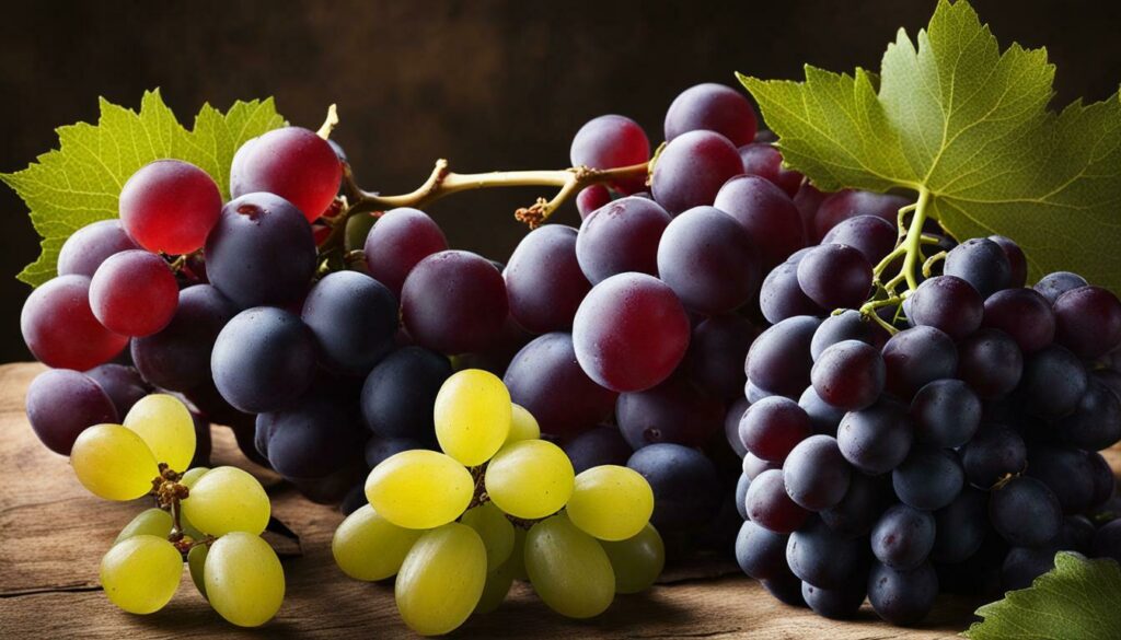 diferenças entre uvas roxas com e sem caroço