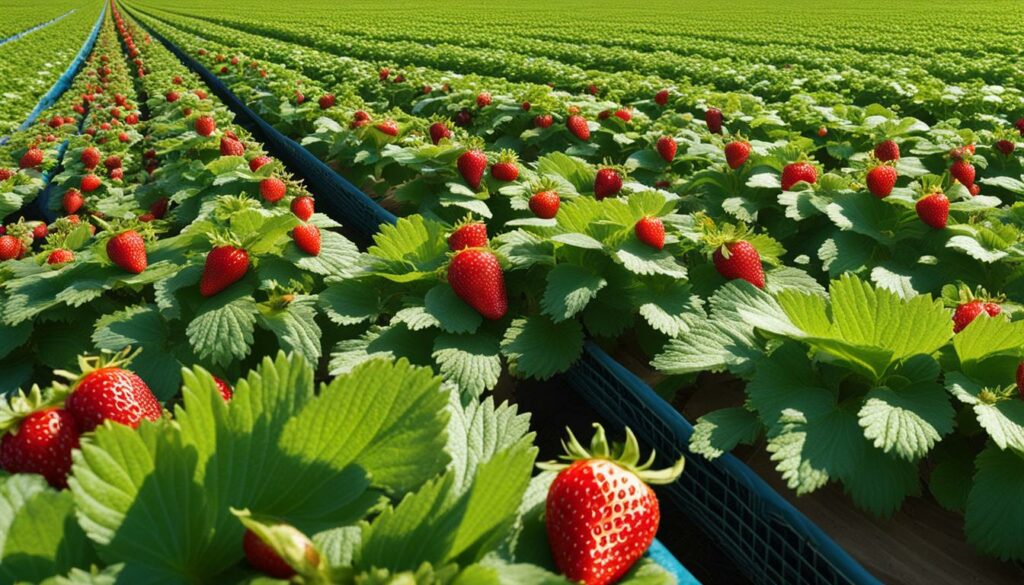 strawberry plantation