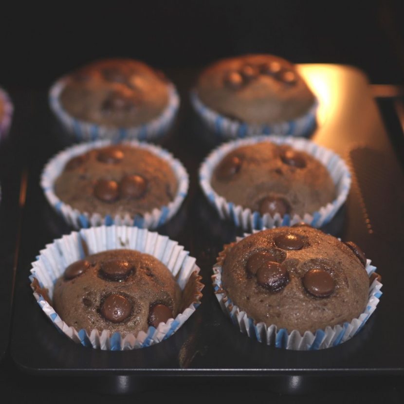 Muffins de chocolate - passo 6